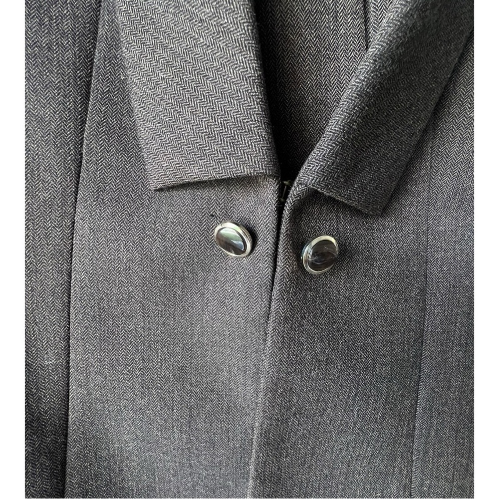 Women's Antonio Melani suits Blazer pant career two button front gray 12 & 8 - Picture 3 of 13